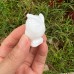 DO-Mini White Chalcedony Carved Crystal Owl, Home Decor Collection of Owl Sculpture