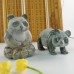 3.0“ Nine Dragon Jade Carved Crystal Panda, Panda Carvings for Home Decor