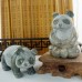 3.0“ Nine Dragon Jade Carved Crystal Panda, Panda Carvings for Home Decor