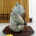 3.0“ Nine Dragon Jade Carved Crystal Panda, Panda Carvings for Home Decor