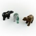 2.0“ Fluorite Carved Crystal Polar Bear, Polar Bear Carvings for Decor, Reki Healing Crystal Carvings