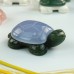 Natural Carved Crystal Tortoise, Reki Healing Crystal Turtle for Home Decor