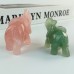 Mini Crystal Elephant Carving, Reki Healing Crystal Elephant Crystals for Home Decor