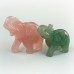 Mini Crystal Elephant Carving, Reki Healing Crystal Elephant Crystals for Home Decor