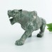 Huge 9.0" Nine Dragon Jade Carved Crystal Leopard, Amazing Leopard Sculpture for Home Decor