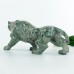 Huge 9.0" Nine Dragon Jade Carved Crystal Leopard, Amazing Leopard Sculpture for Home Decor