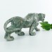 Huge 9.0" Nine Dragon Jade Carved Crystal Leopard, Amazing Leopard Sculpture for Home Decor