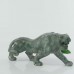 Huge 9.0" Nine Dragon Jade Carved Crystal Leopard, Amazing Leopard Sculpture for Home Decor