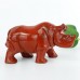 4.0" Red Jasper Carved Crystal Rhino, Nice Rhino Carving for Home Decor, Chakra and Healing Crystal Animal Carvings