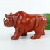 4.0" Red Jasper Carved Crystal Rhino, Nice Rhino Carving for Home Decor, Chakra and Healing Crystal Animal Carvings