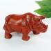 4.0" Red Jasper Carved Crystal Rhino, Nice Rhino Carving for Home Decor, Chakra and Healing Crystal Animal Carvings