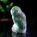 Stunning 4.5 Inch Fluorite Crystal Owl - Handcrafted Crystal Sculpture for Home Decor and Healing - Beautiful Gift Option