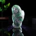 Stunning 4.5 Inch Fluorite Crystal Owl - Handcrafted Crystal Sculpture for Home Decor and Healing - Beautiful Gift Option