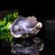 4.5" Blue Chalcedony Cave Carved Frog,Natural Gemstone Crystal Carving Home Decoration Collectibles