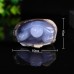 Stunning 3.2" Blue Chalcedony Cave Carved Turtle - Gorgeous Decor Piece for Your Home or Office