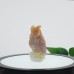 Beautifully Handcrafted 3-inch Chalcedony Jasper Crystal Carving Owl - Bring Wisdom and Tranquility to Your Space