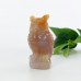 Beautifully Handcrafted 3-inch Chalcedony Jasper Crystal Carving Owl - Bring Wisdom and Tranquility to Your Space