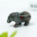 2" Hippopotamus Hippo Hand Carved African Blood Stone Quartz Crystal Healing