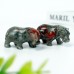 2" Hippopotamus Hippo Hand Carved African Blood Stone Quartz Crystal Healing