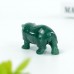 2" Hippopotamus Hippo Hand Carved Green Aventurine Quartz Crystal Healing