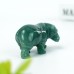 2" Hippopotamus Hippo Hand Carved Green Aventurine Quartz Crystal Healing