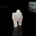 2" Elephant Hand Carved Rose Pink Quartz Natural Crystal Stone Reiki Healing