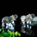 4" Elephant Hand Carved Green Fluorite Stone Natural Crystal Quartz Reiki Healing