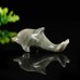 2.5" Dolphin Hand Carved Nine Dragon Jade Natural Crystal Statue Quartz Healing