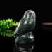 3" Owl Heart Hand Carved Nine Dragon Jade Natural Crystal Quartz Chakra Healing