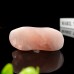 4" Double Swan Pink Rose Quartz Stone Carved Natural Crystal Statue Healing