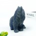 4" Persian Cat Hand Carved Blue Aventurine Quartz Natural Crystal Stone Healing