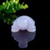 2" Tortoises Turtle Hand Carved Blue Chalcedony Natural Crystal Statue Chakra Healing