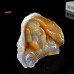 4" Realistic Monkey Chalcedony Jasper Carved Natural Crystal Statue Scupture ART