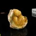 4" Monkey Yellow Chalcedony Jasper Hand Carved Natural Crystal Statue Scupture