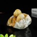 4" Monkey Yellow Chalcedony Jasper Carved Natural Crystal Statue Scupture Decor