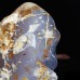 1170g 6.5" Horse Hand Carved Blue Chalcedony Natural Crystal Satute Home Decor