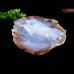 1170g 6.5" Horse Hand Carved Blue Chalcedony Natural Crystal Satute Home Decor