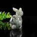 2" Rabbit Labradorite Quartz Stone Carved Natural Crystal Statue Healing