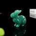 2" Rabbit Green Aventurine Quartz Stone Carved Natural Crystal Statue Healing