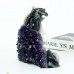 6.8" Carved Dragon Amethyst Cluster Quartz Crystal Druzy Geode Status Healing