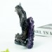 6.8" Carved Dragon Amethyst Cluster Quartz Crystal Druzy Geode Status Healing