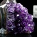 3" Penguin Amethyst Carved Quartz Geode Druse Cluster Natural Crystal Statue