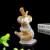 297g 4.72" Kaola Bear Carved Chalcedony Natural Crystal Statue Figurine