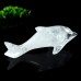 4" 5" Angola Quartz Carved Dolphin Natural Crystal Quartz Statue Reiki Healing Decor