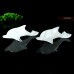 4" 5" Angola Quartz Carved Dolphin Natural Crystal Quartz Statue Reiki Healing Decor