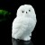 2.5" Owl White Marble Quartz Hand Carved Natural Crystal Animal Statue Healing