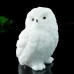 2.5" Owl White Marble Quartz Hand Carved Natural Crystal Animal Statue Healing