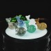 2" Carved Whale Incense Holder Natural Crystal Quartz Burner Base Stand Fengshui Home Decor