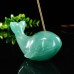 2" Carved Whale Incense Holder Natural Crystal Quartz Burner Base Stand Fengshui Home Decor