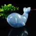 2" Carved Whale Incense Holder Natural Crystal Quartz Burner Base Stand Fengshui Home Decor